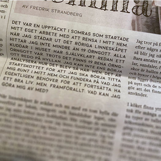 Tidningslayout: Fredrik Strandberg